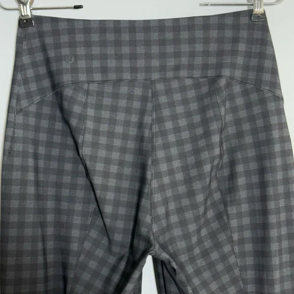 Lululemon Here to There High-Rise 7/8 Pant Brighton Buffalo Print Grey Black 8 - Picture 13 of 16